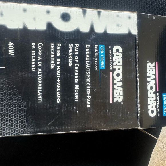 Car power CRB13 speakers 
New in original box 
White - Picture 5 of 8